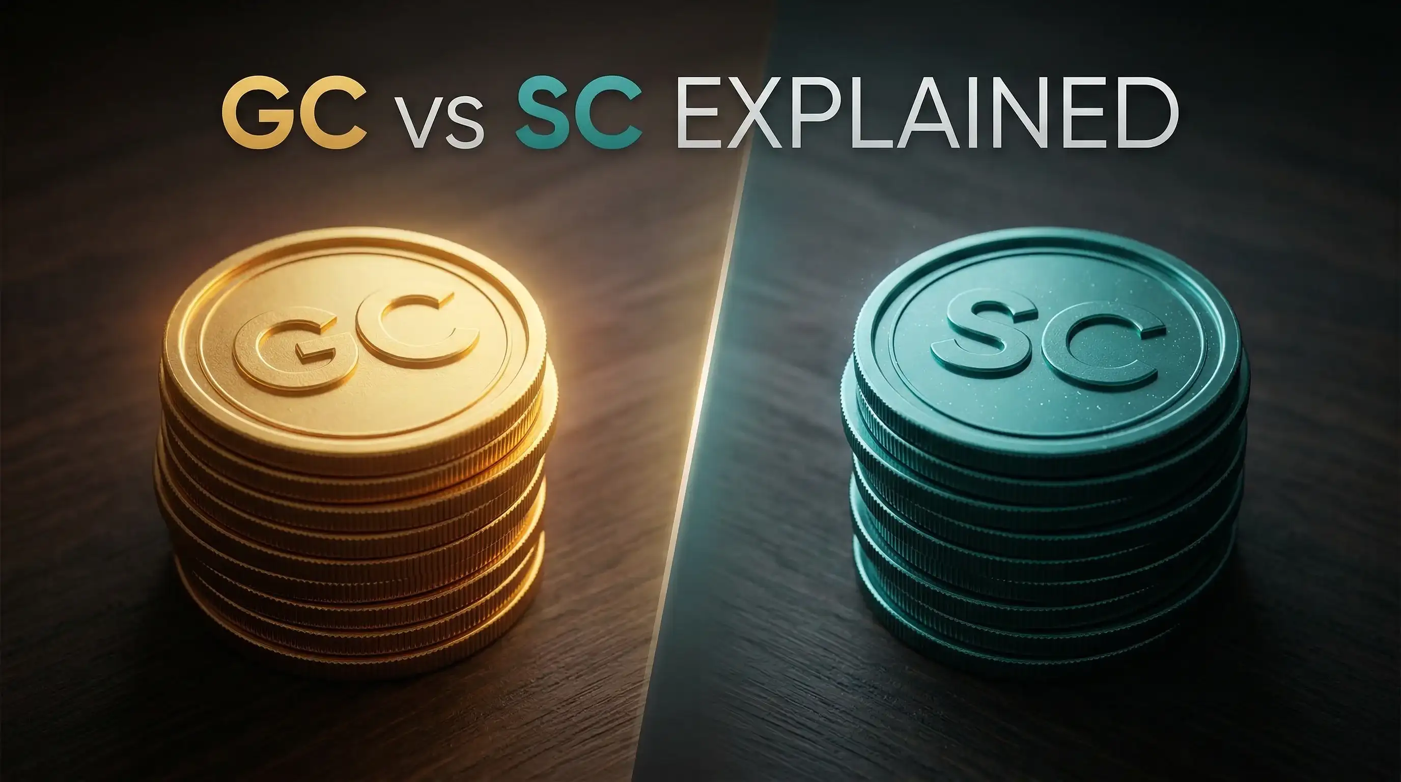 Gold Coins versus Sweeps Coins comparison in sweepstakes casinos