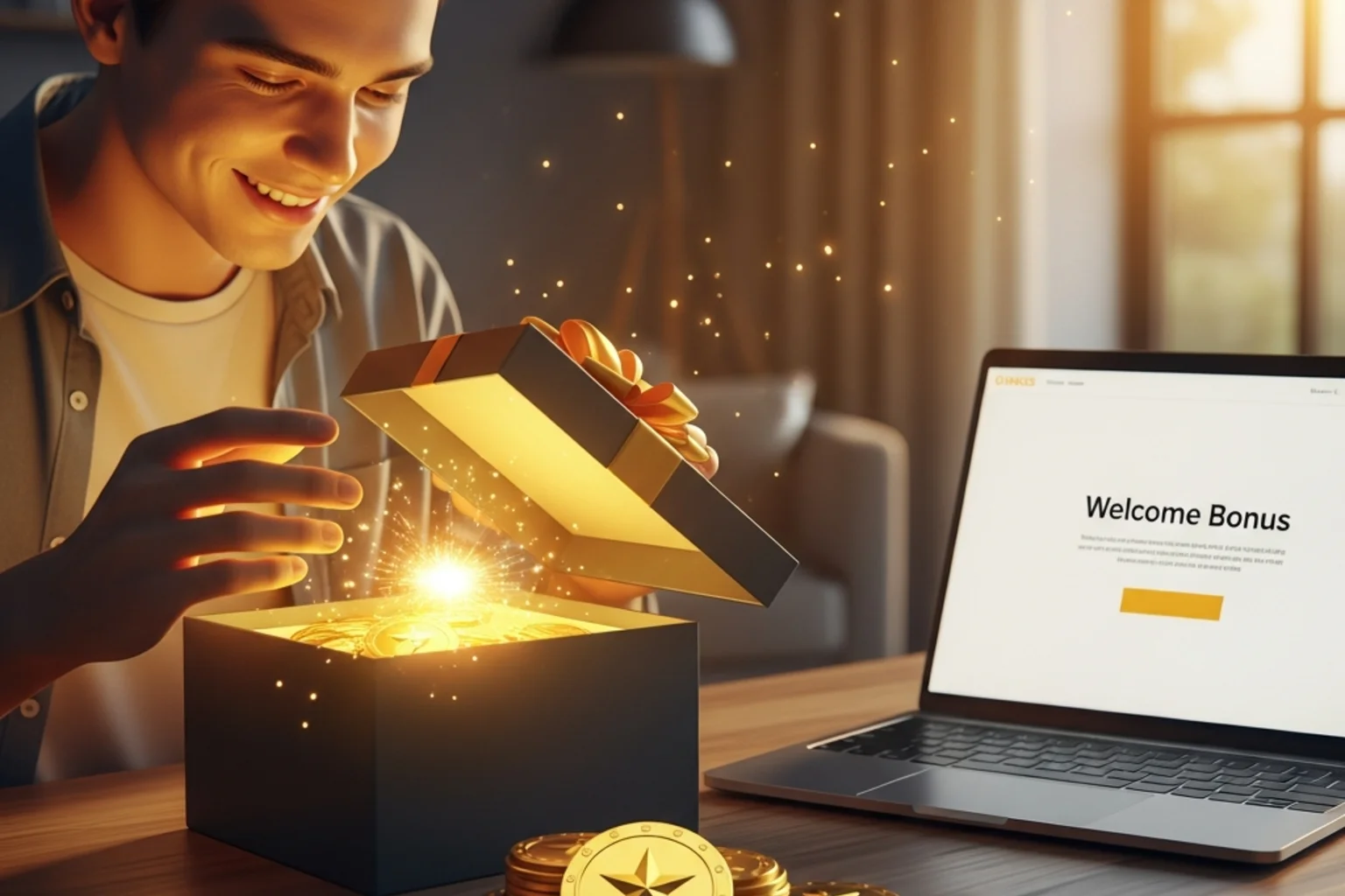 Sweepstakes casino welcome bonus package with Gold Coins